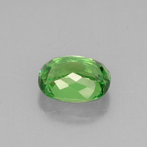 Granada Tsavorita Verde cromado Natural 1.25ct, Almofada cortada, VVS-VS