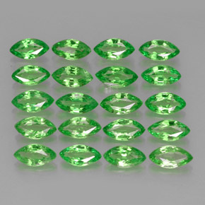 Pedras preciosas de granada tsavorita verde natural de  ct, marquise, VS
