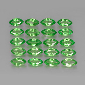 Pedras preciosas de granada tsavorita verde natural de  ct, marquise, VS