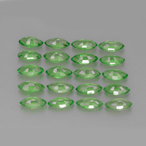 Pedras preciosas de granada tsavorita verde natural de  ct, marquise, VS