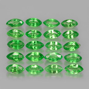 Pedras preciosas de granada tsavorita verde natural de  ct, marquise, VS