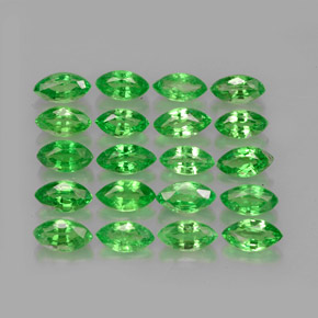 Pedras preciosas de granada tsavorita verde natural de  ct, marquise, VS