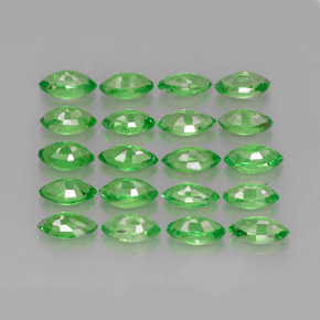 Pedras preciosas de granada tsavorita verde natural de  ct, marquise, VS