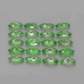 Pedras preciosas de granada tsavorita verde natural de  ct, marquise, VS