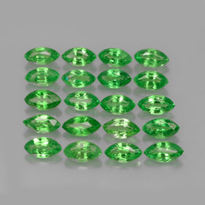 Pedras preciosas de granada tsavorita verde natural de  ct, marquise, VS