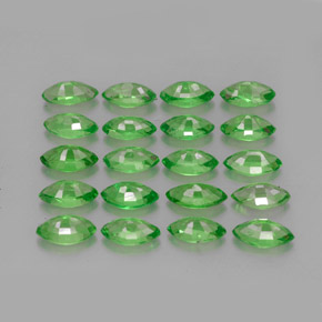 Pedras preciosas de granada tsavorita verde natural de  ct, marquise, VS