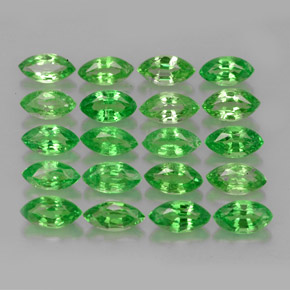 Pedras preciosas de granada tsavorita verde natural de  ct, marquise, VS