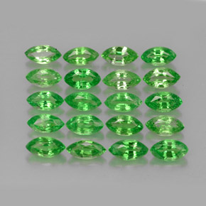 Pedras preciosas de granada tsavorita verde natural de  ct, marquise, VS