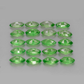 Pedras preciosas de granada tsavorita verde natural de  ct, marquise, VS