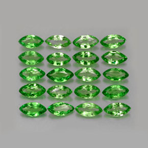 Pedras preciosas de Granada Tsavorita Verde cromado natural de 3.39 ct, Marquesa, VS