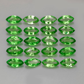 Pedras preciosas de Granada Tsavorita Verde cromado natural de 3.39 ct, Marquesa, VS