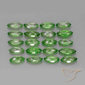 Pedras preciosas de Granada Tsavorita Verde médio natural de 3.32 ct, Marquesa, VS
