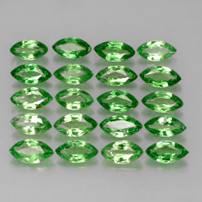 Pedras preciosas de granada tsavorita verde natural de 3,60 ct, marquise, VS