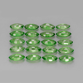 Pedras preciosas de granada tsavorita verde natural de 3,60 ct, marquise, VS