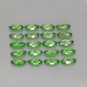 Pedras preciosas de granada tsavorita verde natural de 2,82 ct, marquise, VS