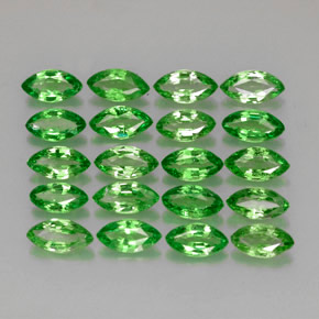 Pedras preciosas de granada tsavorita verde natural de  ct, marquise, VS