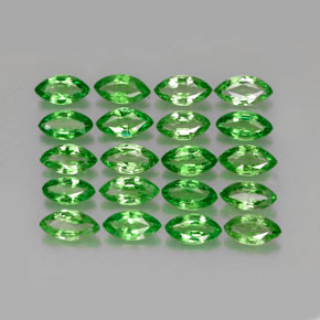 Pedras preciosas de granada tsavorita verde natural de  ct, marquise, VS