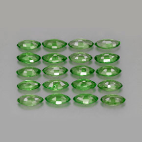Pedras preciosas de granada tsavorita verde natural de  ct, marquise, VS