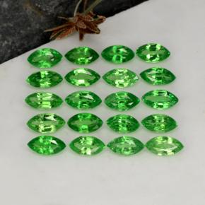 Pedras preciosas de granada tsavorita verde natural de 3,86 ct, marquise, VS
