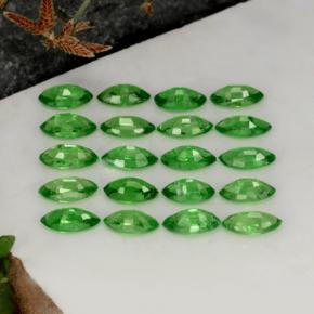 Pedras preciosas de granada tsavorita verde natural de 3,86 ct, marquise, VS