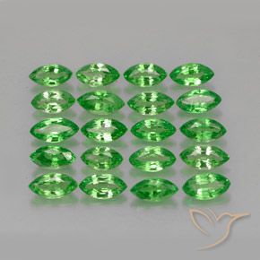 Pedras preciosas de Granada Tsavorita Verde médio natural de 3.49 ct, Marquesa, VS