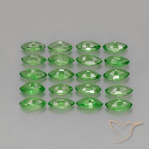 Pedras preciosas de Granada Tsavorita Verde médio natural de 3.49 ct, Marquesa, VS