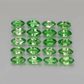 Pedras preciosas de granada tsavorita verde natural de  ct, marquise, VS