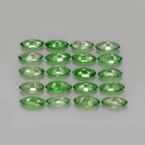 Pedras preciosas de granada tsavorita verde natural de  ct, marquise, VS