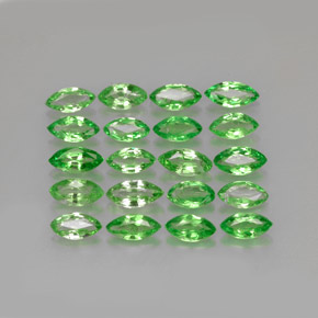 Pedras preciosas de granada tsavorita verde natural de  ct, marquise, VS