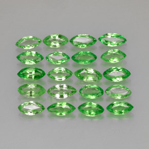 Pedras preciosas de granada tsavorita verde natural de  ct, marquise, VS