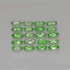 Pedras preciosas de granada tsavorita verde natural de  ct, marquise, VS