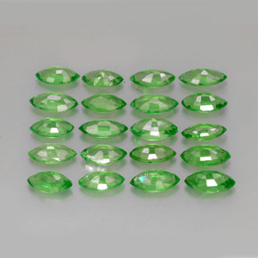 Pedras preciosas de granada tsavorita verde natural de 3,40 ct, marquise, VS