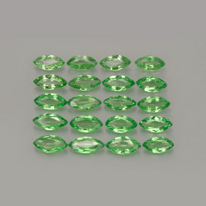 Pedras preciosas de granada tsavorita verde natural de  ct, marquise, VS