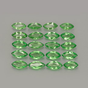 Pedras preciosas de granada tsavorita verde natural de  ct, marquise, VS