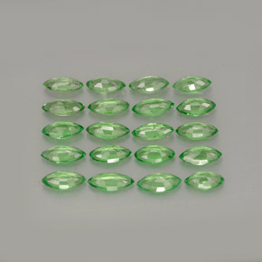 Pedras preciosas de granada tsavorita verde natural de  ct, marquise, VS