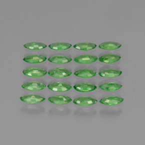 Pedras preciosas de granada tsavorita verde natural de 2,87 ct, marquise, VS