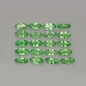Pedras preciosas de granada tsavorita verde natural de  ct, marquise, VS