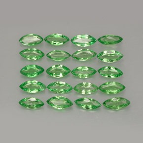 Pedras preciosas de granada tsavorita verde natural de  ct, marquise, VS