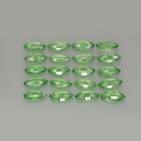 Pedras preciosas de granada tsavorita verde natural de  ct, marquise, VS