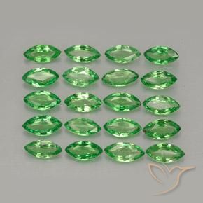 Pedras preciosas de Granada Tsavorita Verde médio natural de 3.05 ct, Marquesa, VS