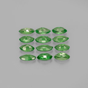 Pedras preciosas de granada tsavorita verde natural de  ct, marquise, VS