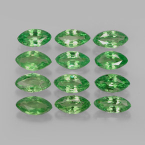 Pedras preciosas de granada tsavorita verde natural de  ct, marquise, VS