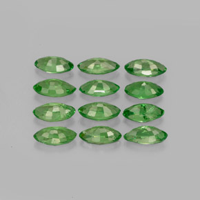 Pedras preciosas de granada tsavorita verde natural de  ct, marquise, VS