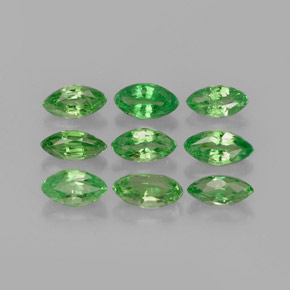 Pedras preciosas de granada tsavorita verde natural de  ct, marquise, VVS-VS