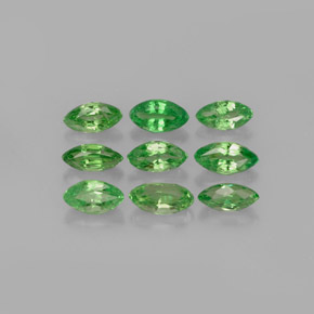 Pedras preciosas de granada tsavorita verde natural de  ct, marquise, VVS-VS