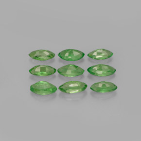 Pedras preciosas de granada tsavorita verde natural de  ct, marquise, VVS-VS