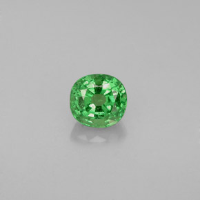 Granada Tsavorita Verde Natural 0.65ct, Almofada cortada, VS-SI