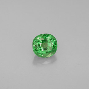 Granada Tsavorita Verde Natural 0.65ct, Almofada cortada, VS-SI