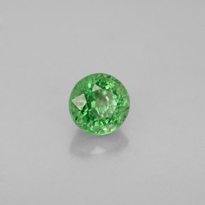 Granada Tsavorita Verde Natural 0.79ct, Corte Redondo, VS
