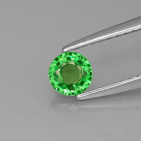 Granada Tsavorita Verde Natural 0.40ct, Corte Redondo, VS